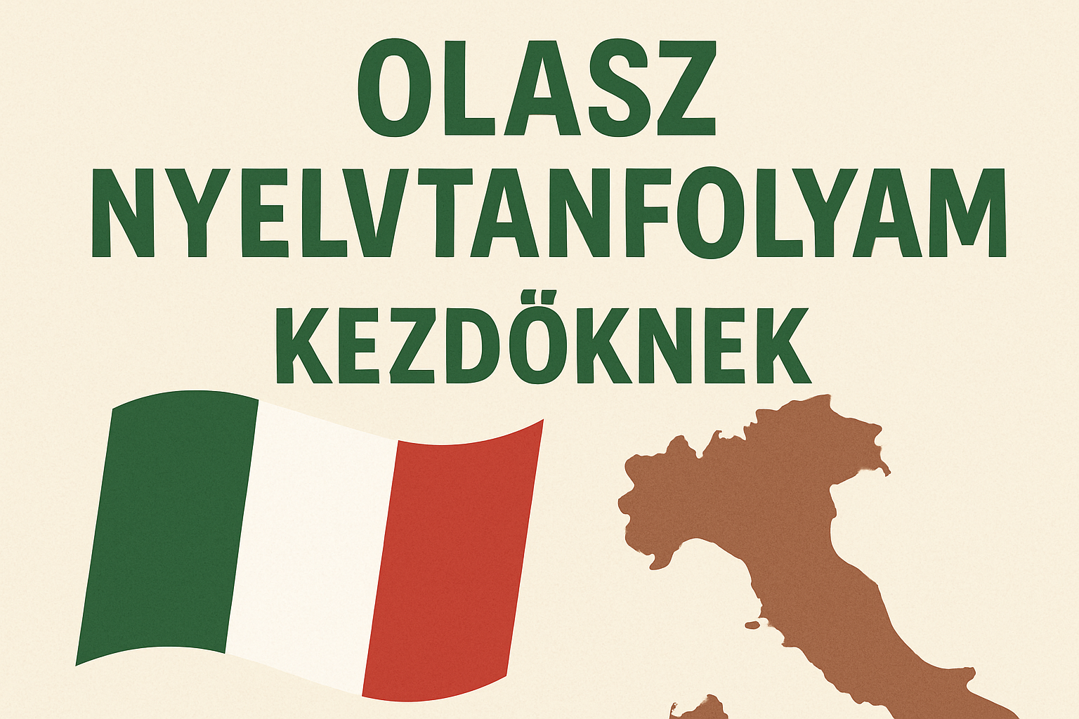 Olasz nyelvtanfolyam kezdők részére
